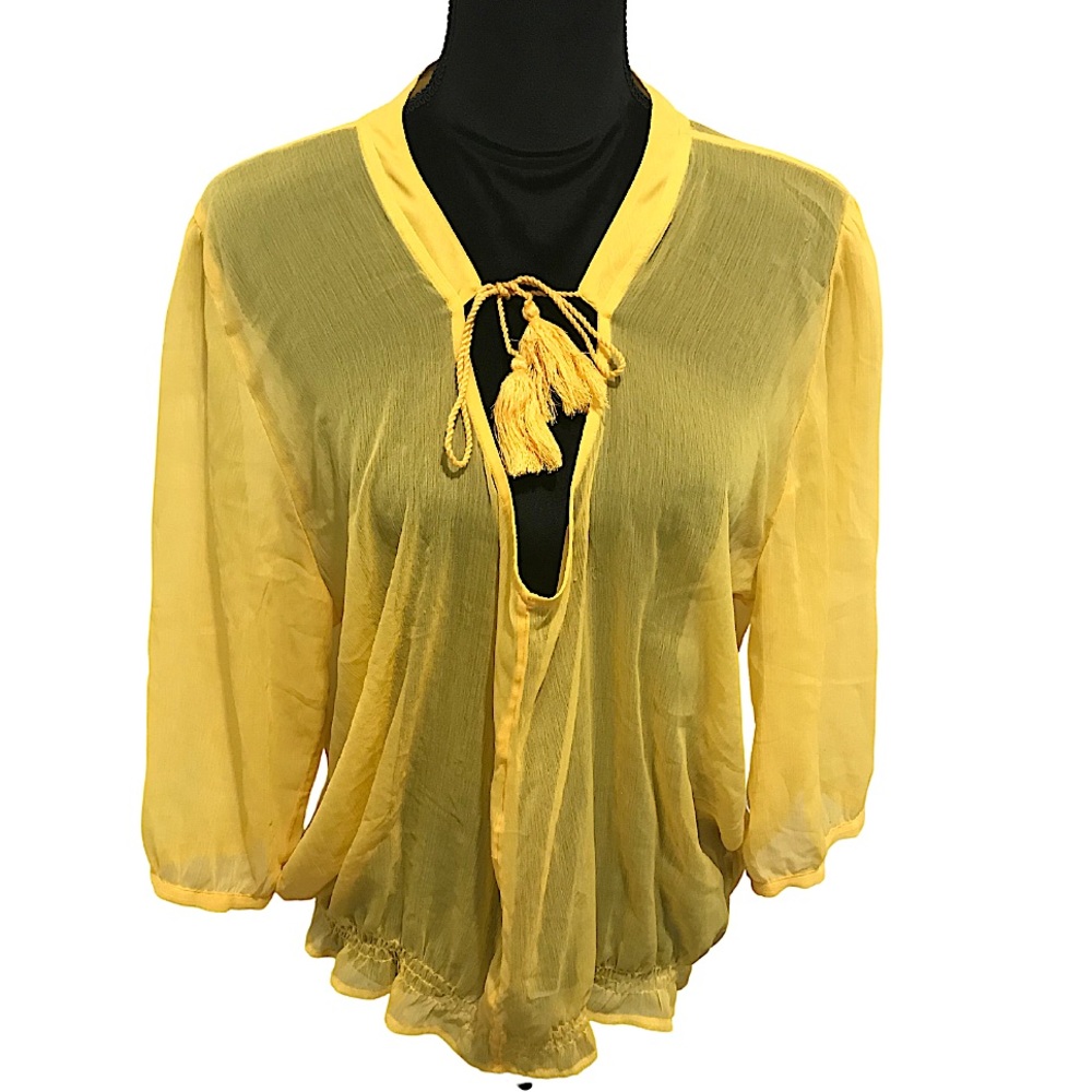 Vibrant Sheer Top